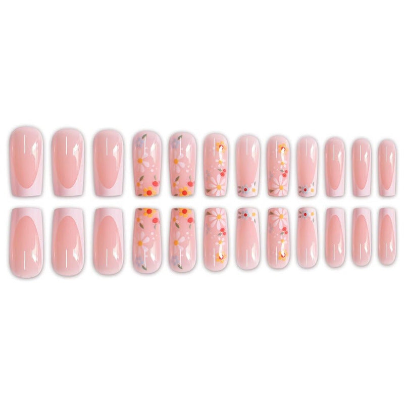 Floral Acrylic Nail Art Acalora
