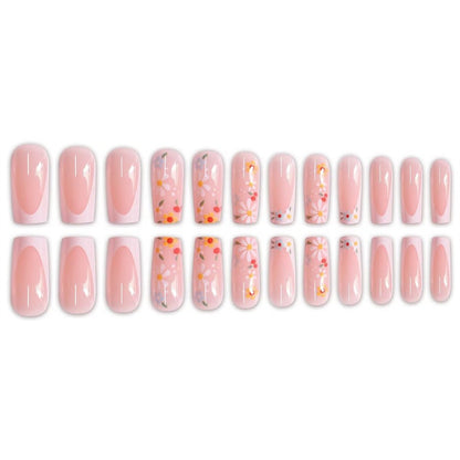 Floral Acrylic Nail Art Acalora