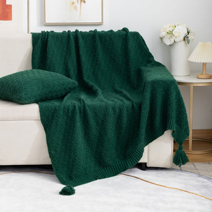 Cozy Knitted Throw Blanket