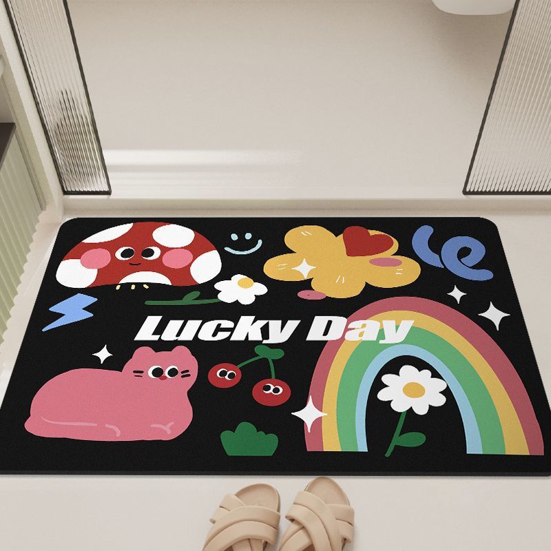 Cartoon-Inspired Bathroom Mat