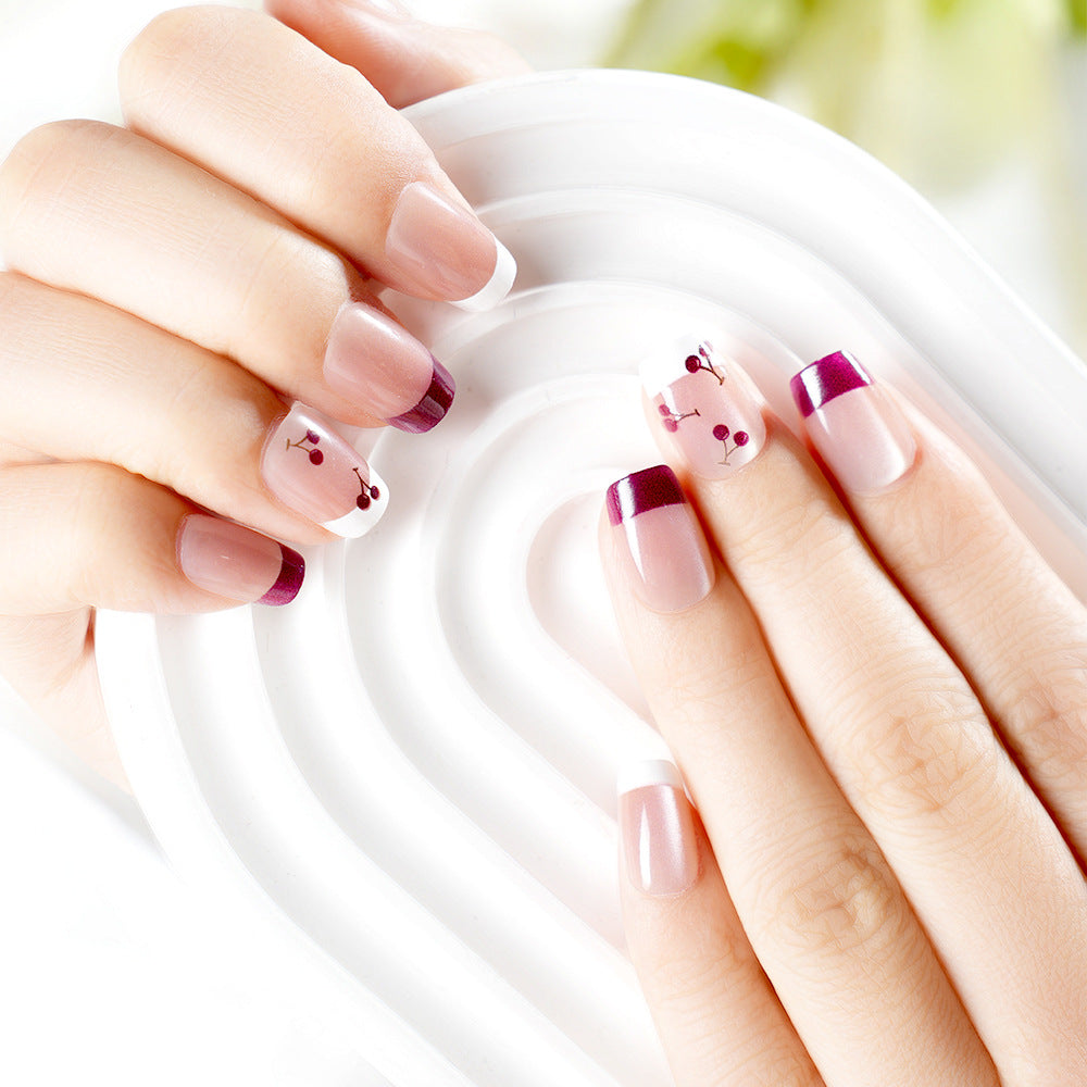 Artistic Cherry Blossom Design Press-On Nails Acalora
