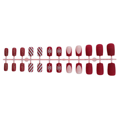 Festive Seasonal Press-On Nail Set Acalora