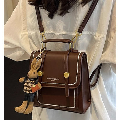 Vintage-Inspired Structured Crossbody Bag Acalora