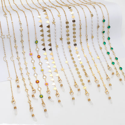Elegant Star-Linked Eyewear Chain Acalora