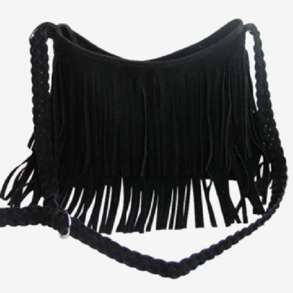 Stylish Fringe Suede Crossbody Bag Acalora