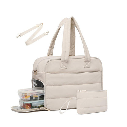 Quilted Multi-Functional Insulated Lunch Tote Acalora