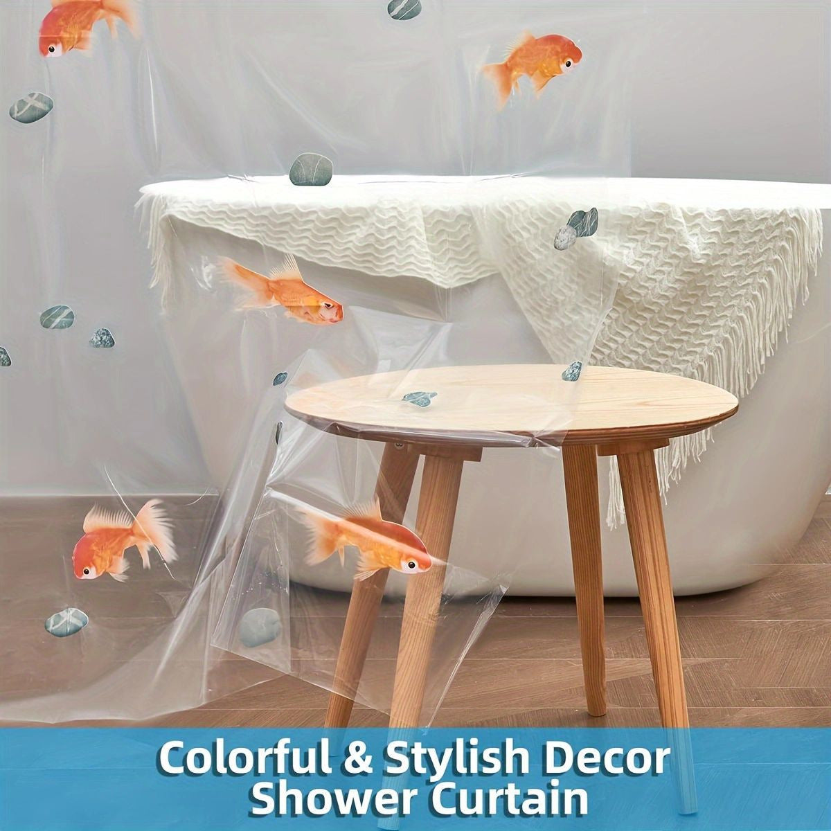 Goldfish Pattern Shower Curtain