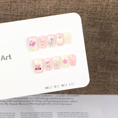 Whimsical Character-Themed Press-On Nail Set Acalora