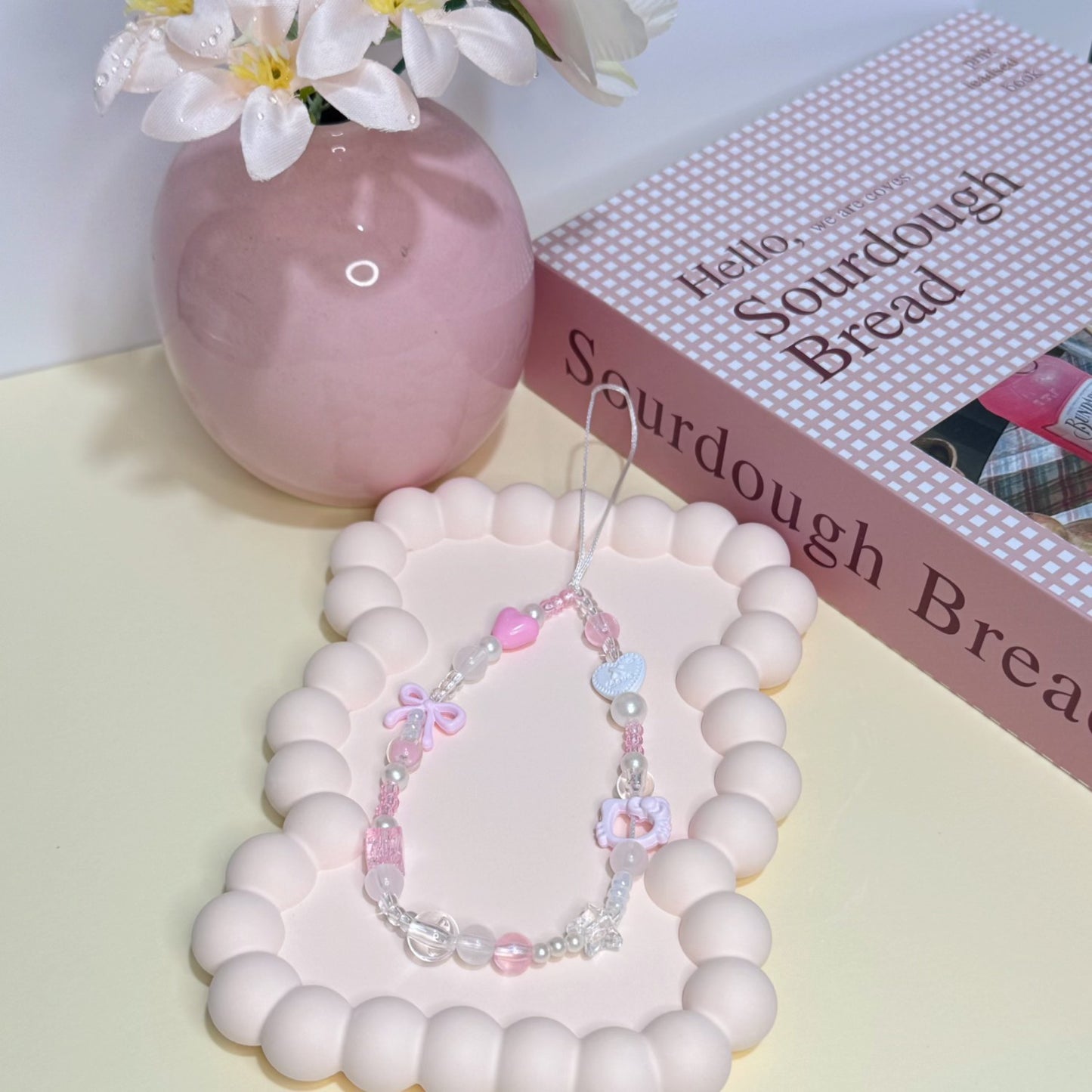 Charm Beaded Phone Necklace Acalora