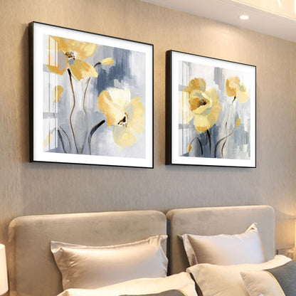 Flower inspired framed artwork set
