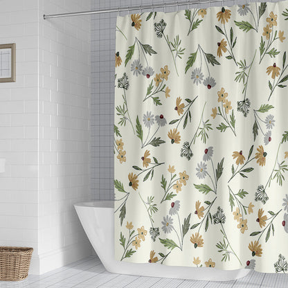 Floral Patterned Shower Curtain  1784860161
