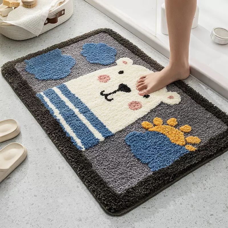 Cute Cartoon Dog Bath Mat