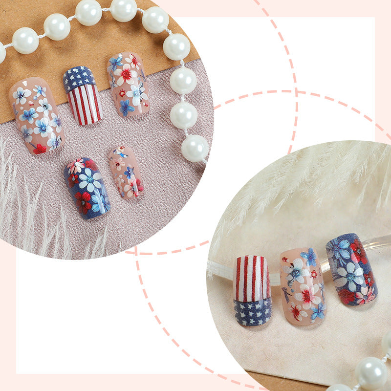 Decorative Floral Press-On Nail Art Set Acalora 1788496018