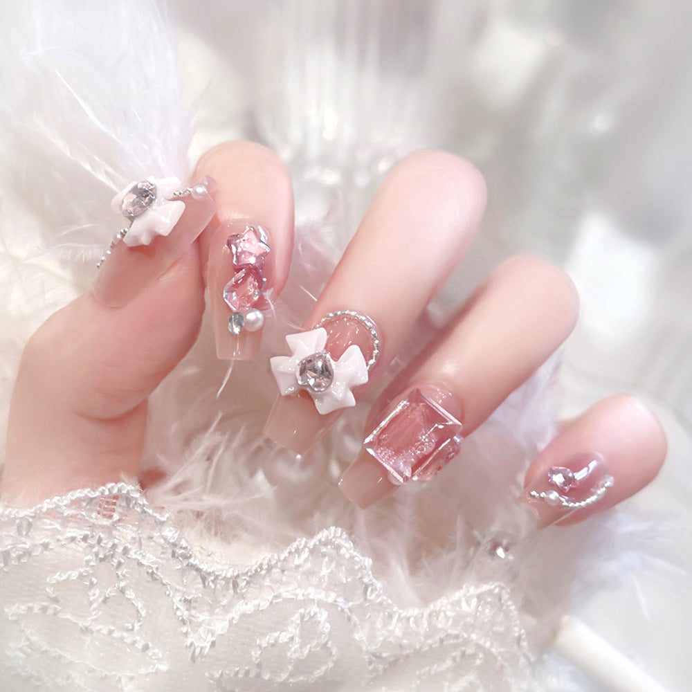 Artistic 3D Floral Press-On Nail Set Acalora