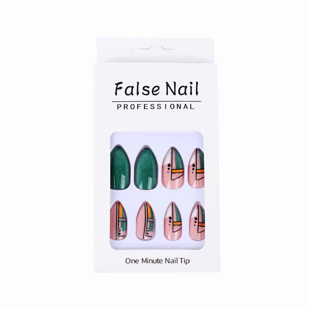 Creative design artificial nails with piano keys motif Acalora