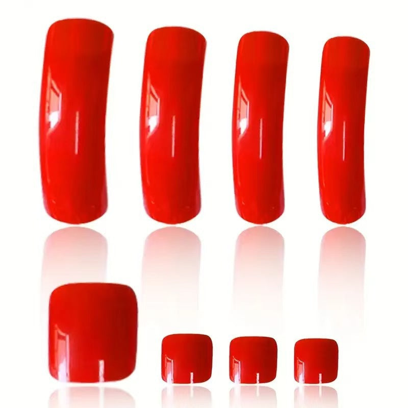 Glossy Long Press-On Nail Set Acalora