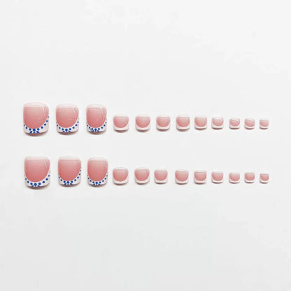 Artistic French Tip Nail Design Acalora