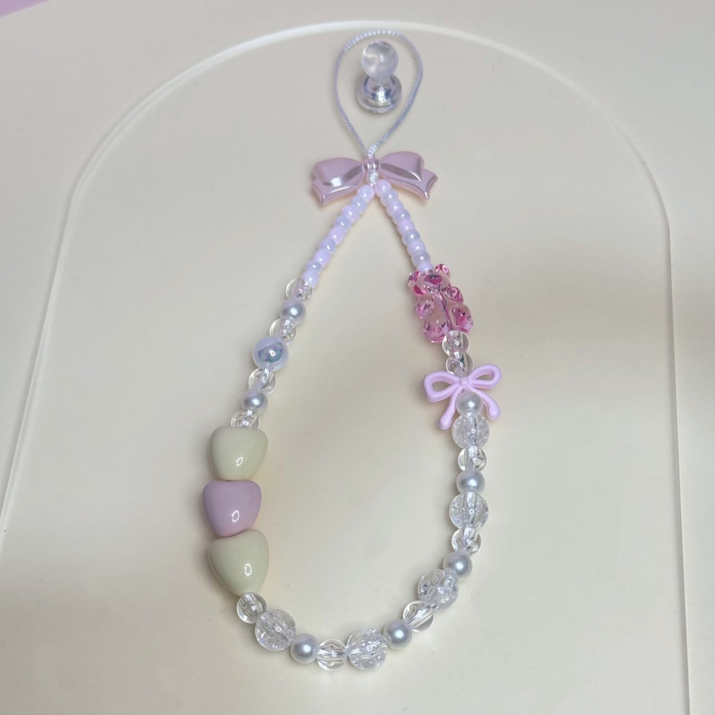 Beaded Charm Phone Strap Acalora