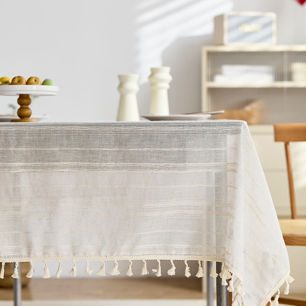 Elegant Fringe Table Cover