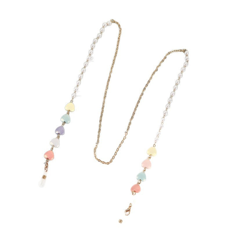Heart Charm Eyewear Chain Acalora