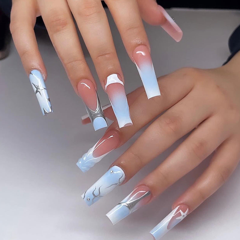 Artificial nail set with unique patterns Acalora