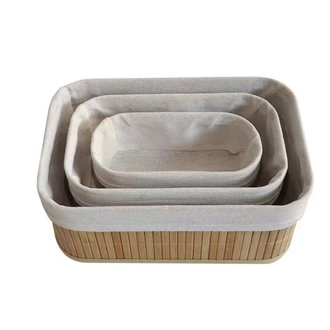Storage basket with fabric cover Acalora