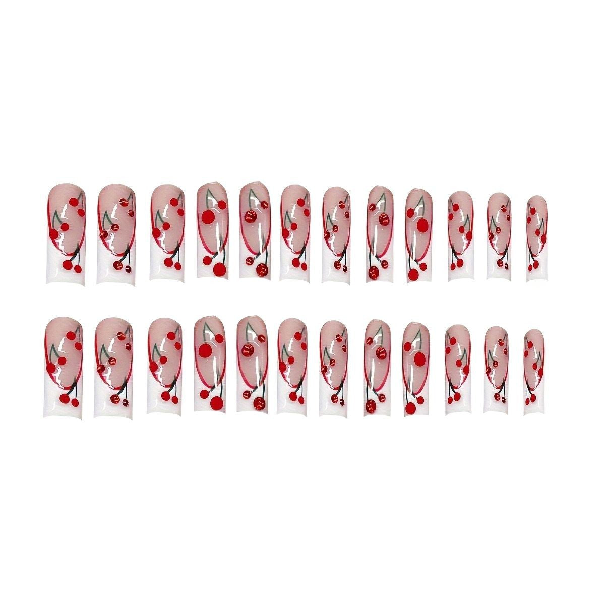 Cherry Blossom Themed Press-On Nails Acalora