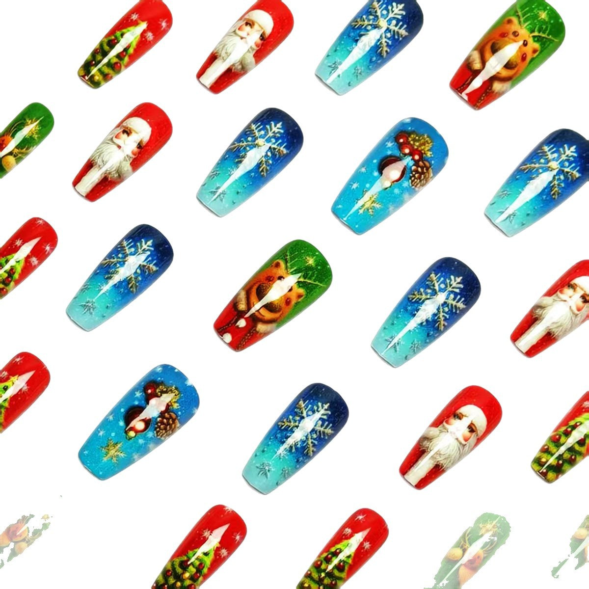 Festive Winter-Themed Nail Art Acalora 1788155576