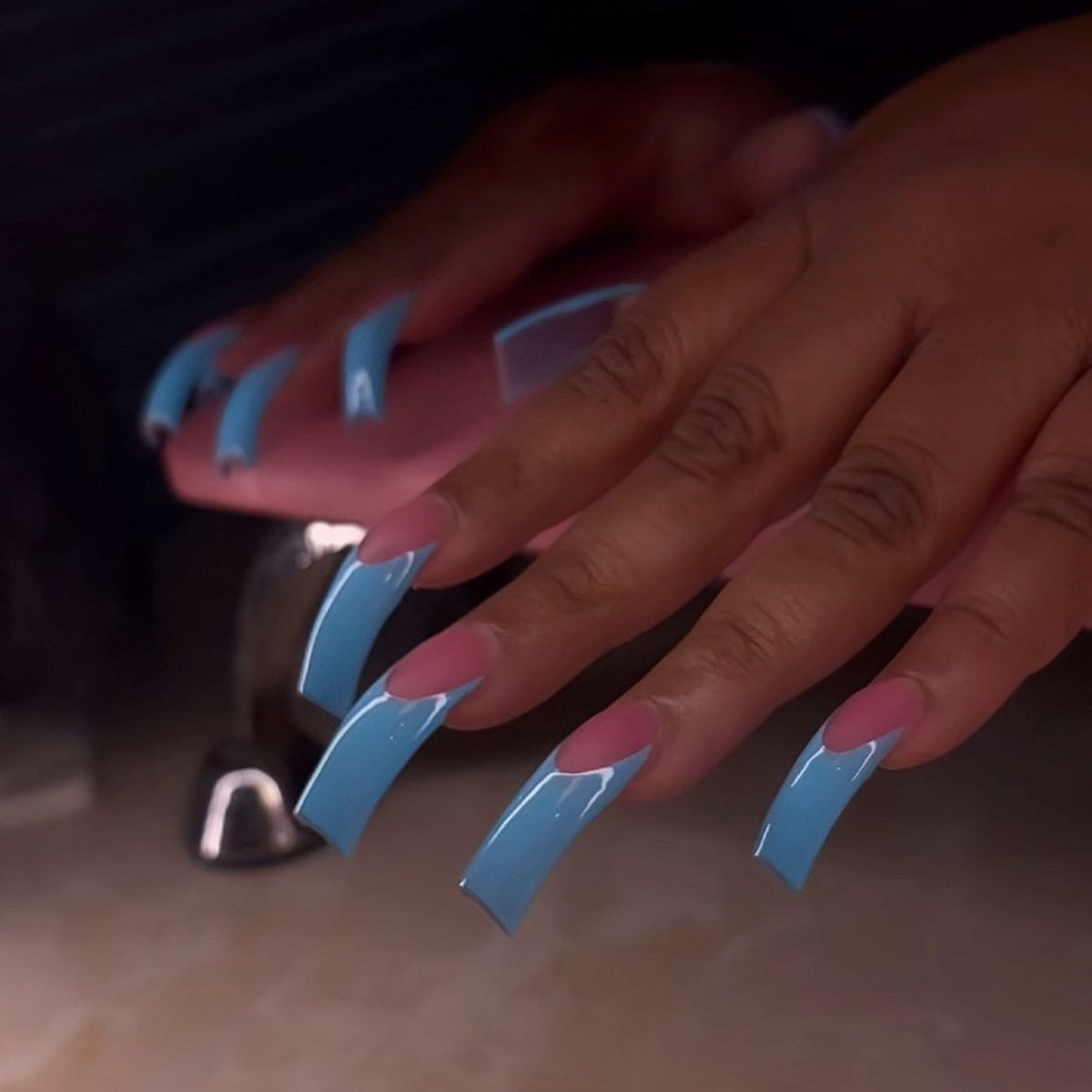 Glossy Long Stiletto Press-On Nails Acalora