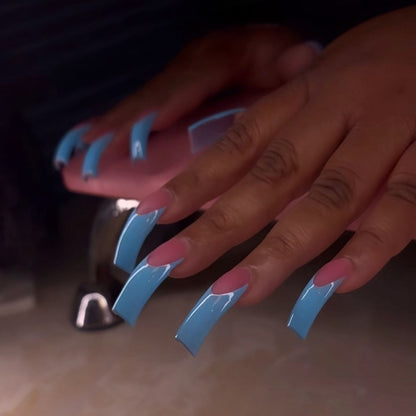 Glossy Long Stiletto Press-On Nails Acalora