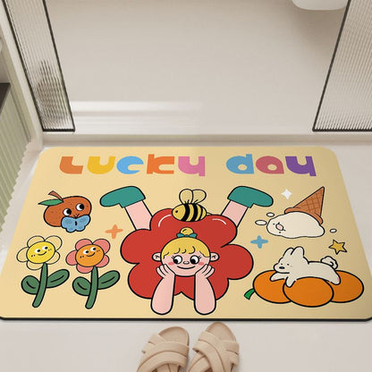 Cartoon-Inspired Bathroom Mat