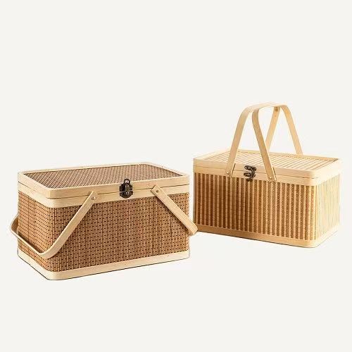 Practical Storage Basket Made of Rattan Acalora