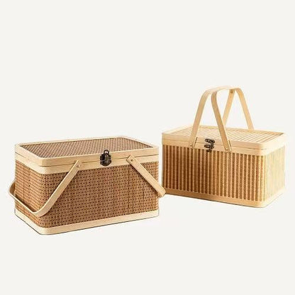 Practical Storage Basket Made of Rattan Acalora