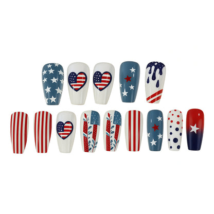 Creative and patriotic art nails Acalora