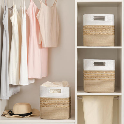 Functional storage basket with carrying handles Acalora