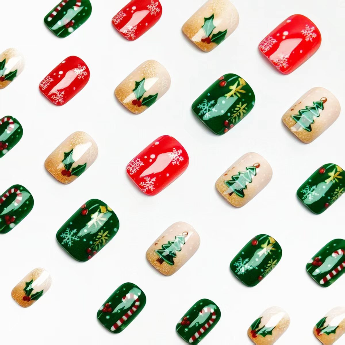 Festive Holiday Nail Art Design Acalora