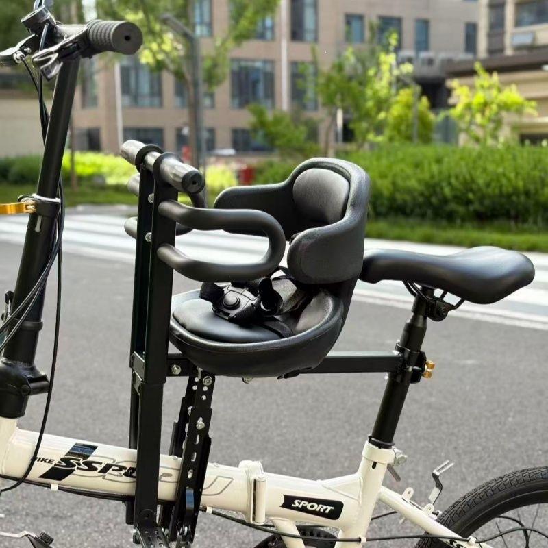padded child bike safety seat with high back and five-point harness Bowlift