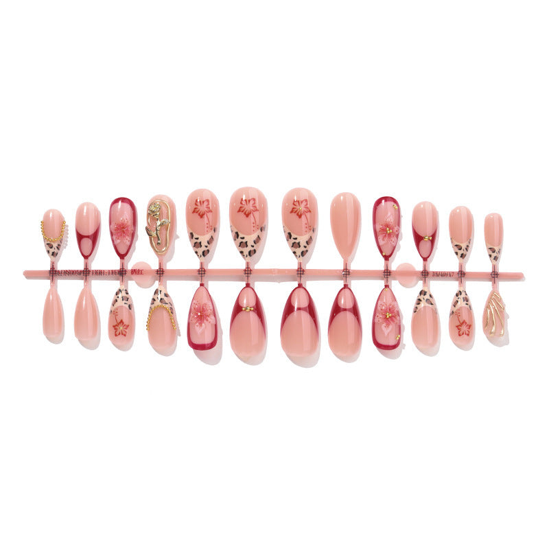 Floral Design Acrylic Nail Set Acalora