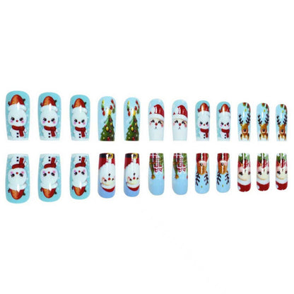 Festive Holiday Character Nail Art Set Acalora