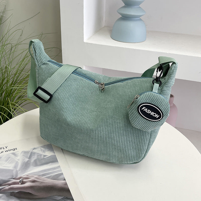 Casual Corduroy Crossbody Bag Acalora