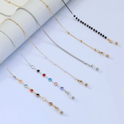 Multicolor Gemstone Eyewear Chain Acalora