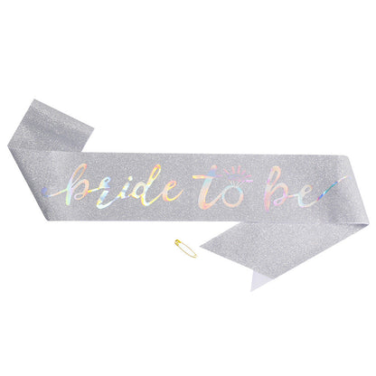 Ladies Glittering Bride Sash Kalsten