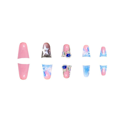 Artistic Water Droplet Press-On Nails Acalora
