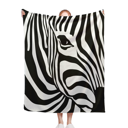 Stylish Zebra Print Blanket