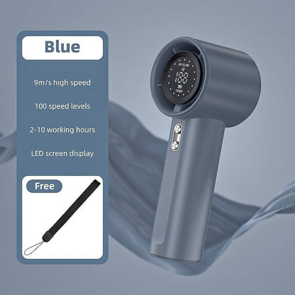 Unisex nano compact cordless high-speed digital display hairdryer with adjustable speed and long-lasting battery Brehn