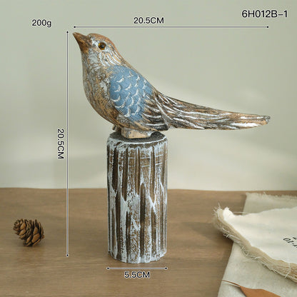 Handmade Bird Sculpture Accent