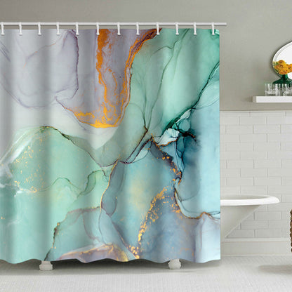 Abstract Marble Design Shower Curtain