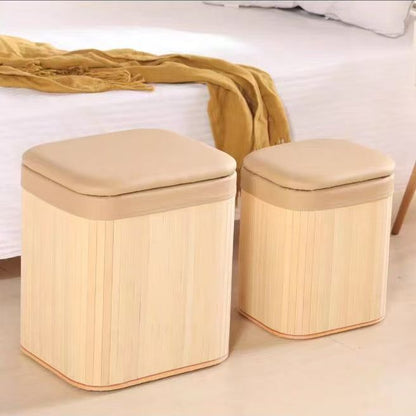 Multifunctional Stool Made of Natural Material Acalora