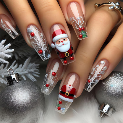 Christmas-Themed 3D Nail Art Acalora