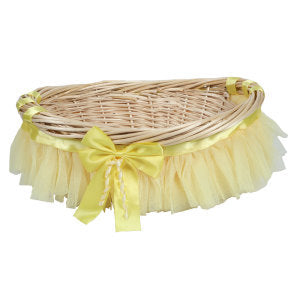 Decorative basket with ruffle detail Acalora